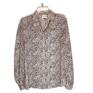 Liz Claiborne LizSport Animal Print Blouse